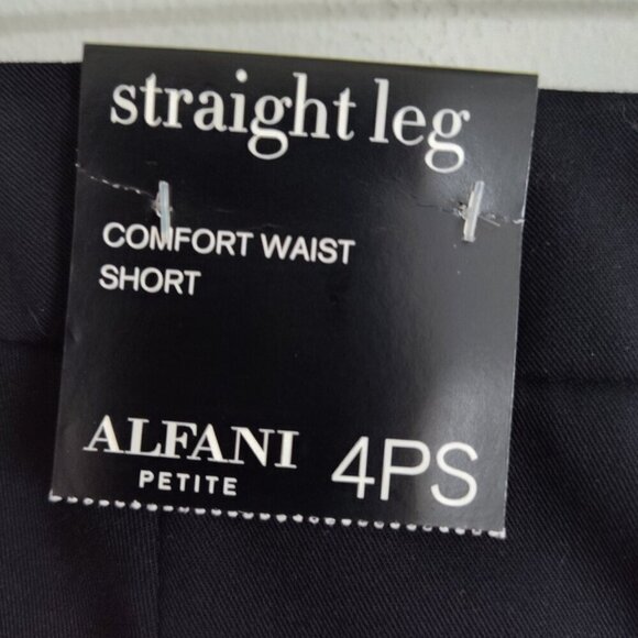 Ladies SZ 4PS Alfani Black Straight-Leg Pant - Picture 4 of 5